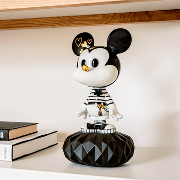 Mickey in black and white