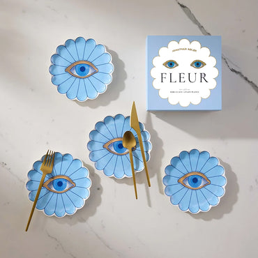Fleur Small Plates Set of 4