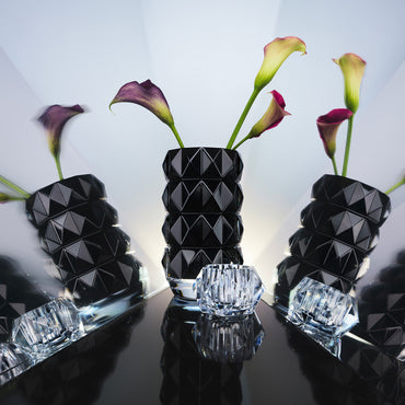 Louxor Round Vase M Black