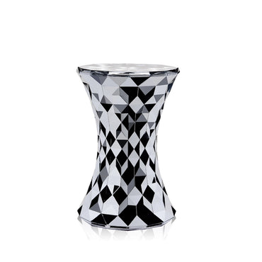 Stone Stool Chrome