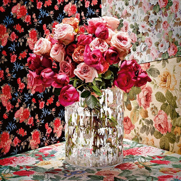 MATELLASSE VASE CRYSTAL