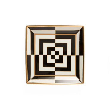 Op Art Square Serving Tray