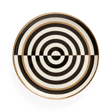 Op Art Round Serving Tray