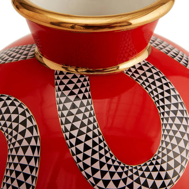 Eden Round Vase Red