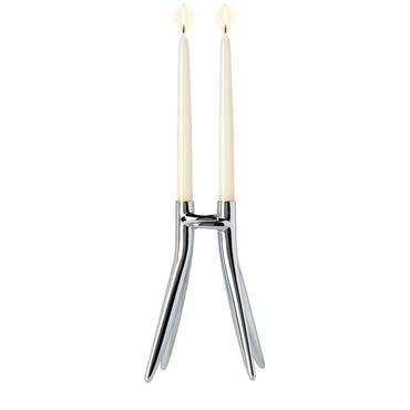 Abbracciaio Candle Holder Chrome