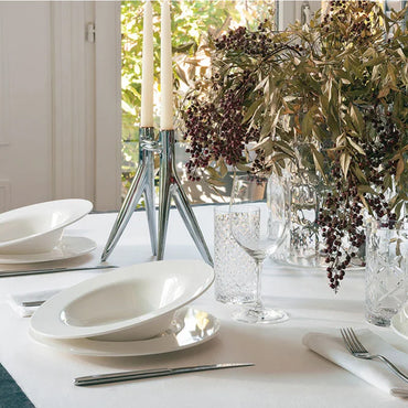 Abbracciaio Candle Holder Chrome