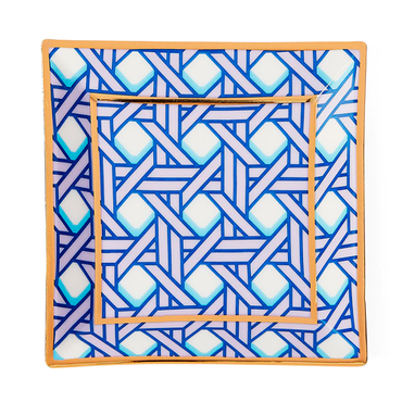 Basketweave Square Tray