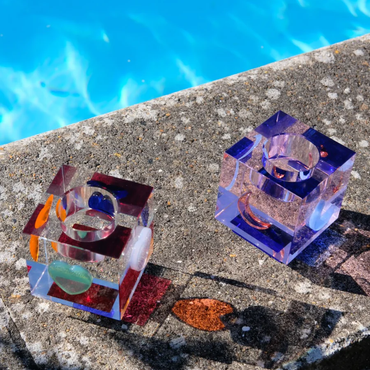 Lea Moon T-Light Orange/Green/Blue