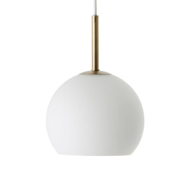 Ball Glass 25 Pendant Opal White