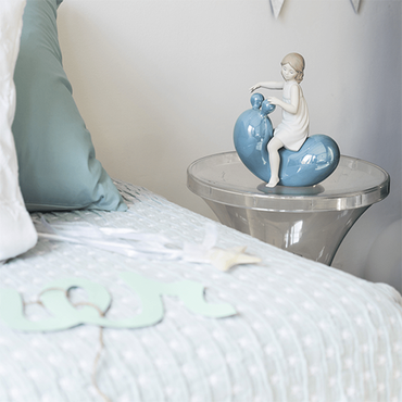 My Seesaw Balloon Girl Figurine Blue