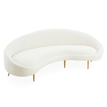 Ether Curved Sofa Olympus Oatmeal