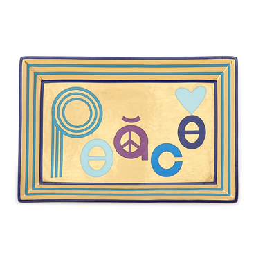 Peace Rectangle Tray