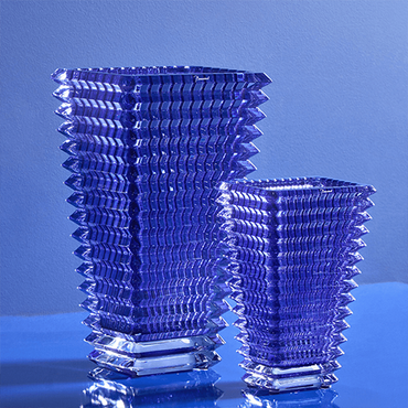 Eye Vase Rectangular Blue