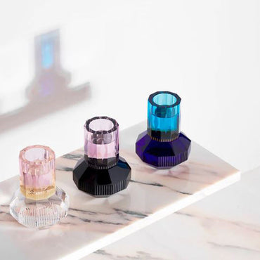 Chicago Rose/Yellow/Clear T-Light Holder
