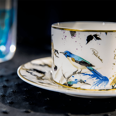 Garden’S Birds Tea Cup And Saucer Set X 2