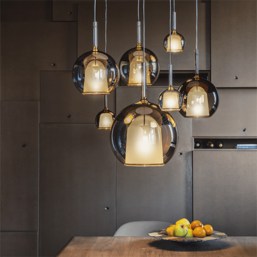 Glo Medium Pendant Gold