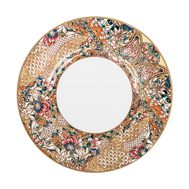 Golden Flowers Tea Cup And Saucer Set X 2