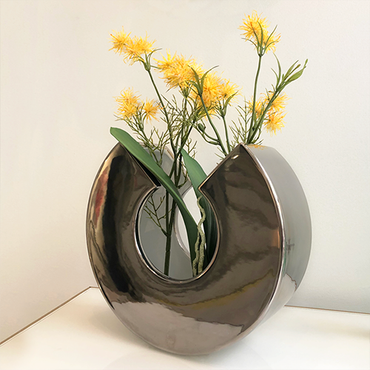 Nadneda Vase Total Glossy Platinum