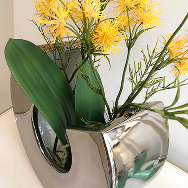 Nadneda Vase Total Glossy Platinum