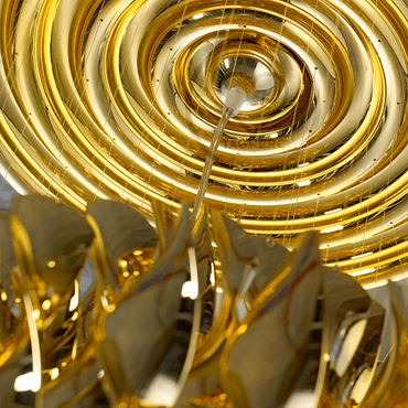 Lampara Colgante Spiral Dorado Sp1