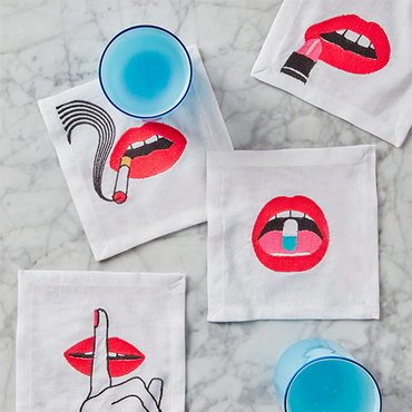 Lips Cocktail Napkins