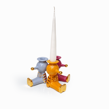 Pinocchietto Candleholder Stone Grey