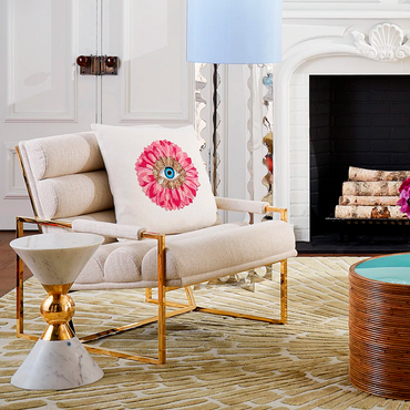 Petals Beaded Pillow