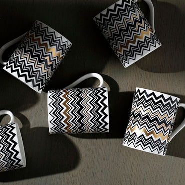 Zig Zag Gold Mug