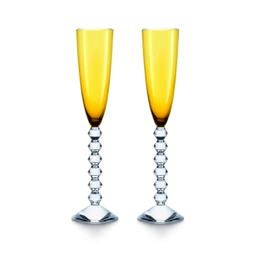 Baccarat Copas y vasos VÉGA FLUTISSIMO AMBER SET X 2