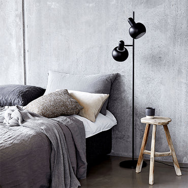 Bf20 Double Floor Lamp Black