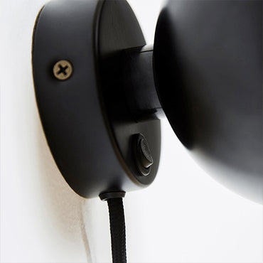 Ball Wall Magnet Lamp Black