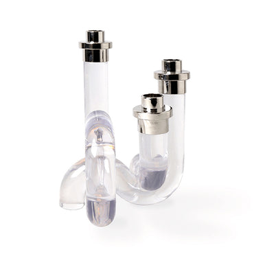 Pompidou Acrylic Candleholder White