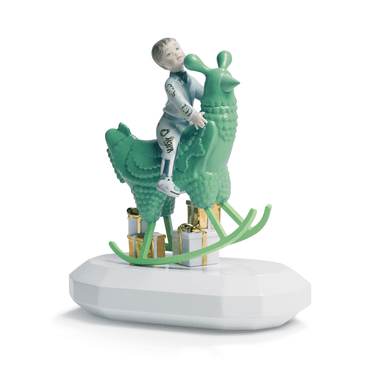 The Rocking Chicken Ride Figurine
