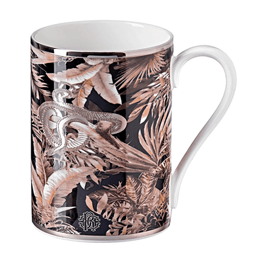 Roberto Cavalli Tazas TROPICAL JUNGLE MUG BLACK