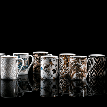 Roberto Cavalli Tazas TROPICAL JUNGLE MUG WHITE