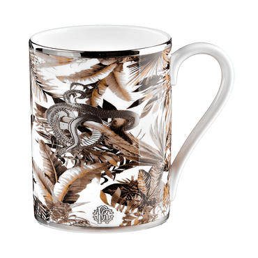 Roberto Cavalli Tazas TROPICAL JUNGLE MUG WHITE