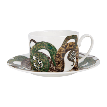 Roberto Cavalli Vajillas SNAKES TEA CUP AND SAUCER SET