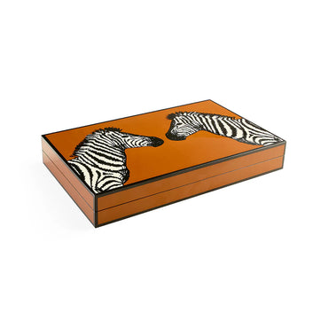 Zebra Backgammon Set