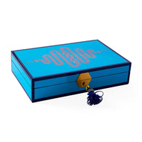 Eden Lacquer Jewelry Box Blue