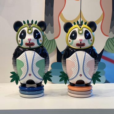 Pandas Bernardo Pink Sculpture