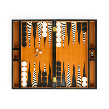 Zebra Backgammon Set