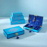 Eden Lacquer Jewelry Box Blue