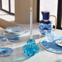 Globo Candle Holder Blue