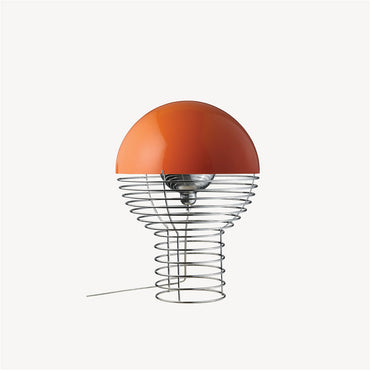 Wire Table Lamp Ø40 Orange