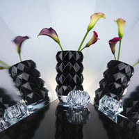 Louxor Round Vase M Black