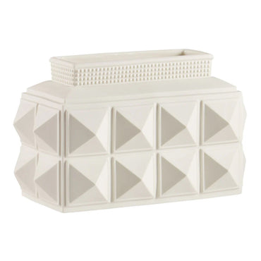 Charade Studded Low Vase