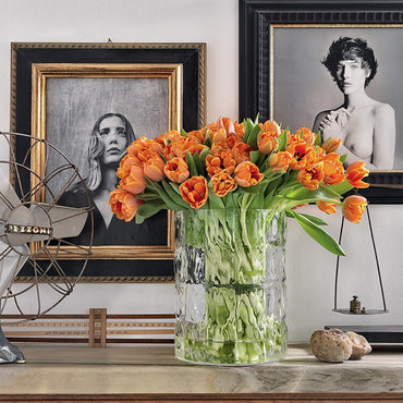 MATELLASSE VASE CRYSTAL