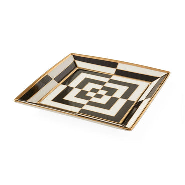 Op Art Square Serving Tray