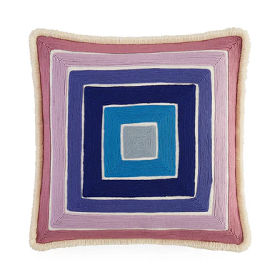 Scala Corded Square Pillow Blue/Purple