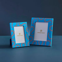 Eden Lacquer Frame Blue 4“ x 6”